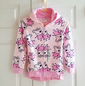 Peppa Pig zipped hoodie Girls 7/8